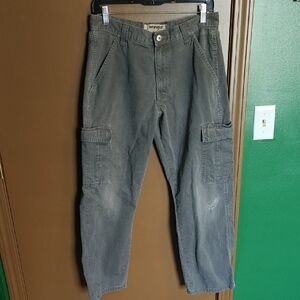 Wrangler Men's Slate Gray Cargo Pants - 30x30 (Shrunk To 27.5 Leg)